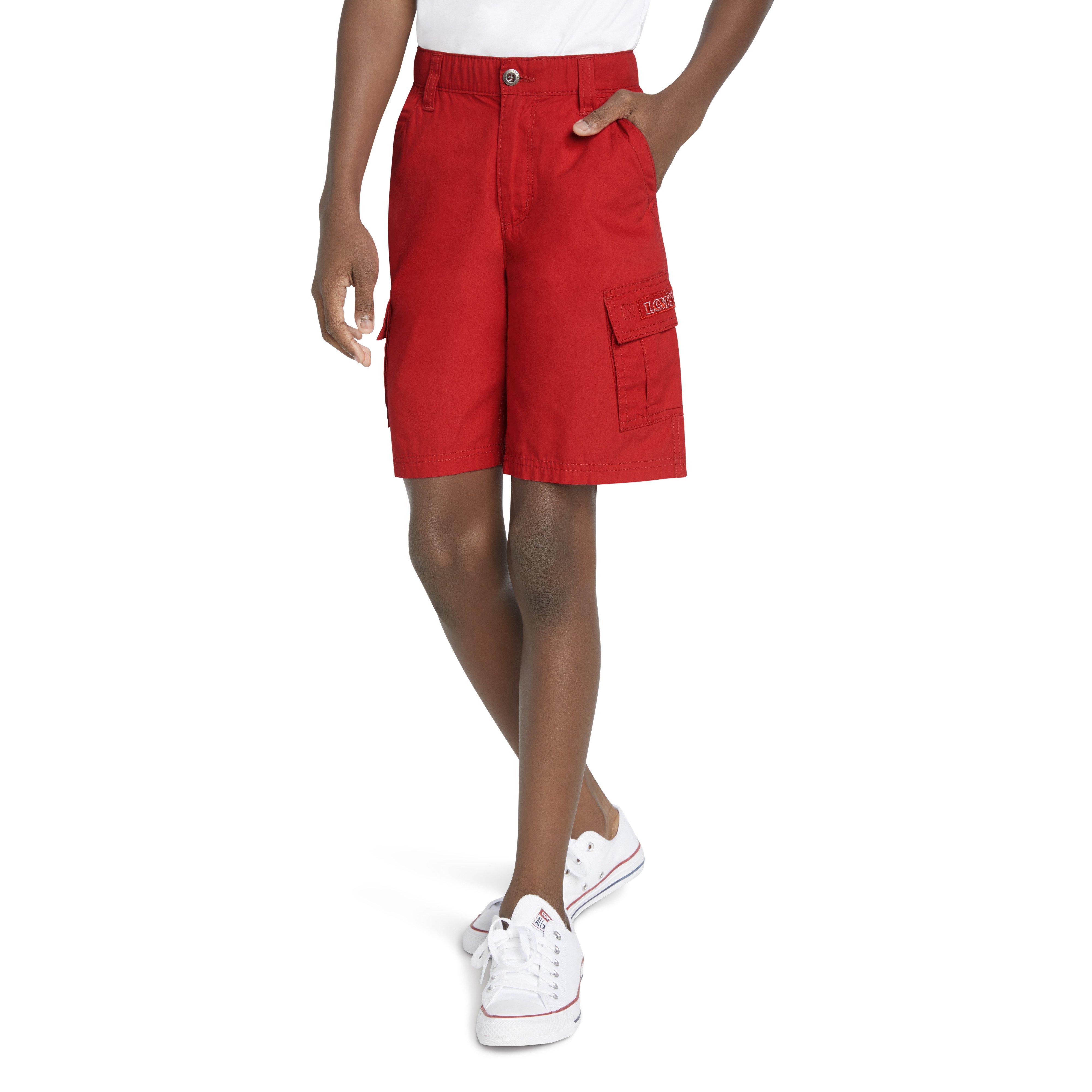 Levi's Big Boys' Red Tab Relaxed Cargo Shorts - Red - RED